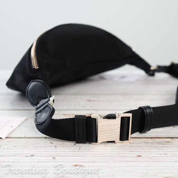 NWT Kate Spade Chelsea Nylon Belt Bag Fanny Pack in Black - Picture 9 of 11